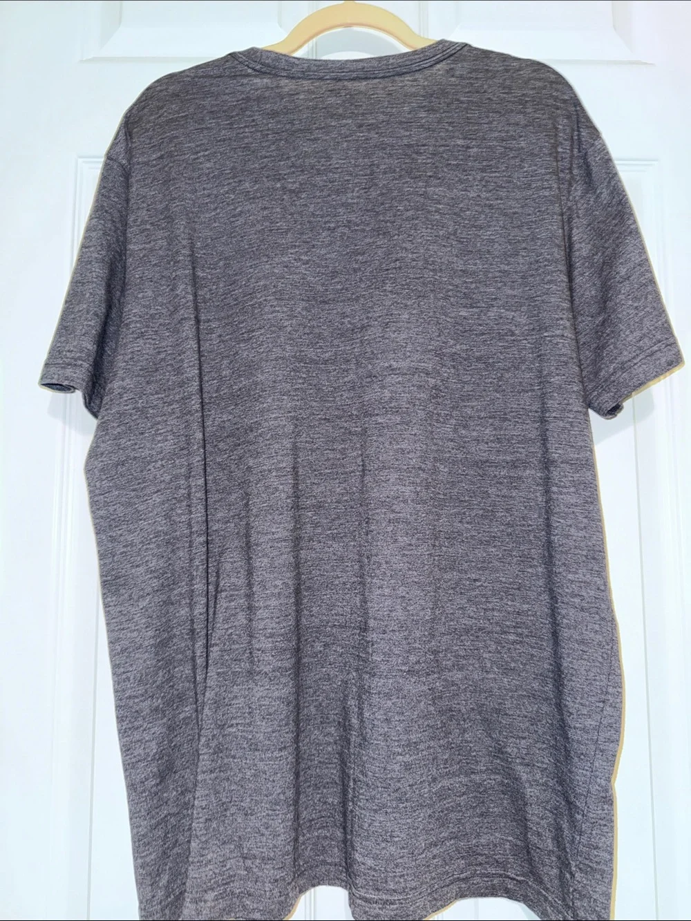 The North Face Men's Heather Gray Logo Tee with Subtle Red Accents